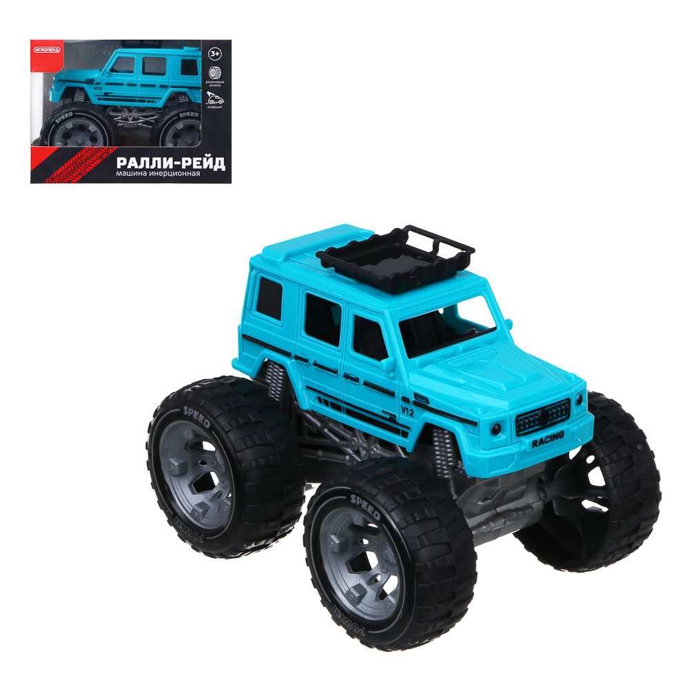 ИГРОЛЕНД Машина инерционная "Ралли-рейд", ABS, PP, 11,5х8,5х9 см, 3 дизайна - #1