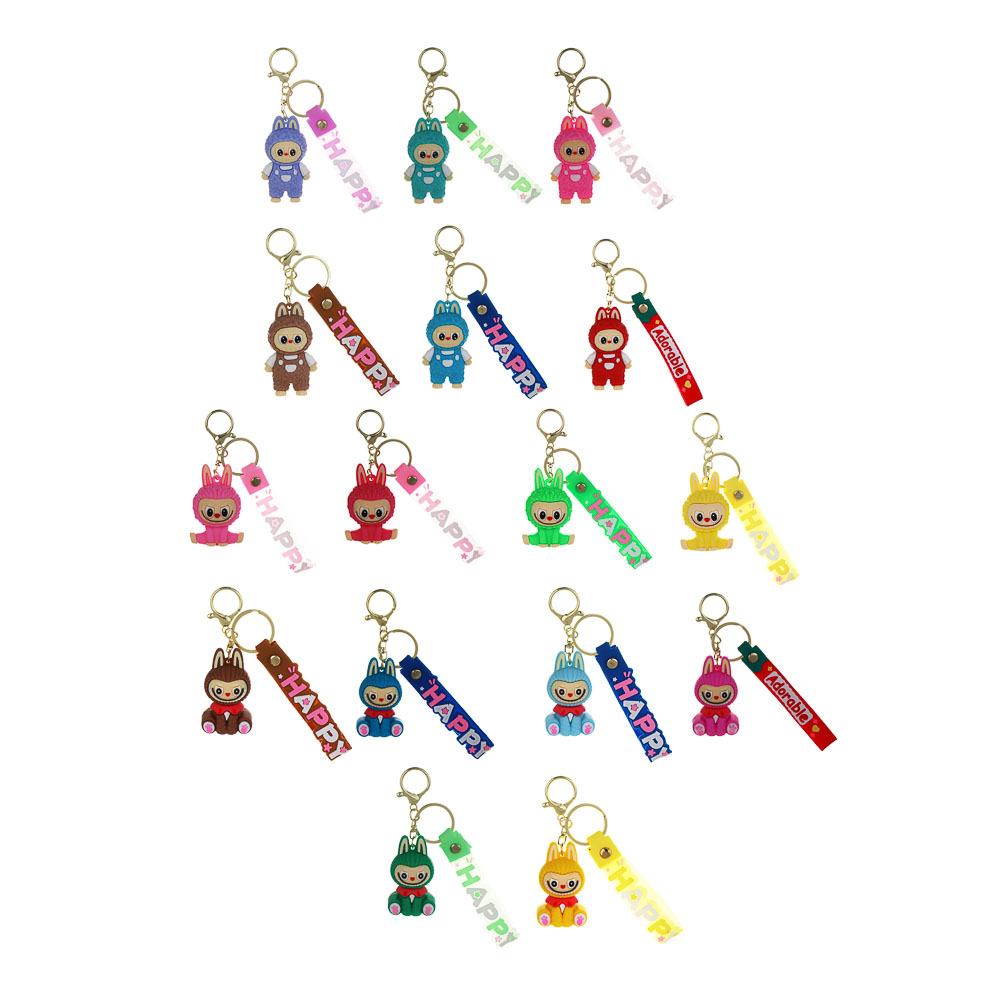 Брелок с игрушкой, 6х8 см, полипропилен, 16 дизайнов - #1