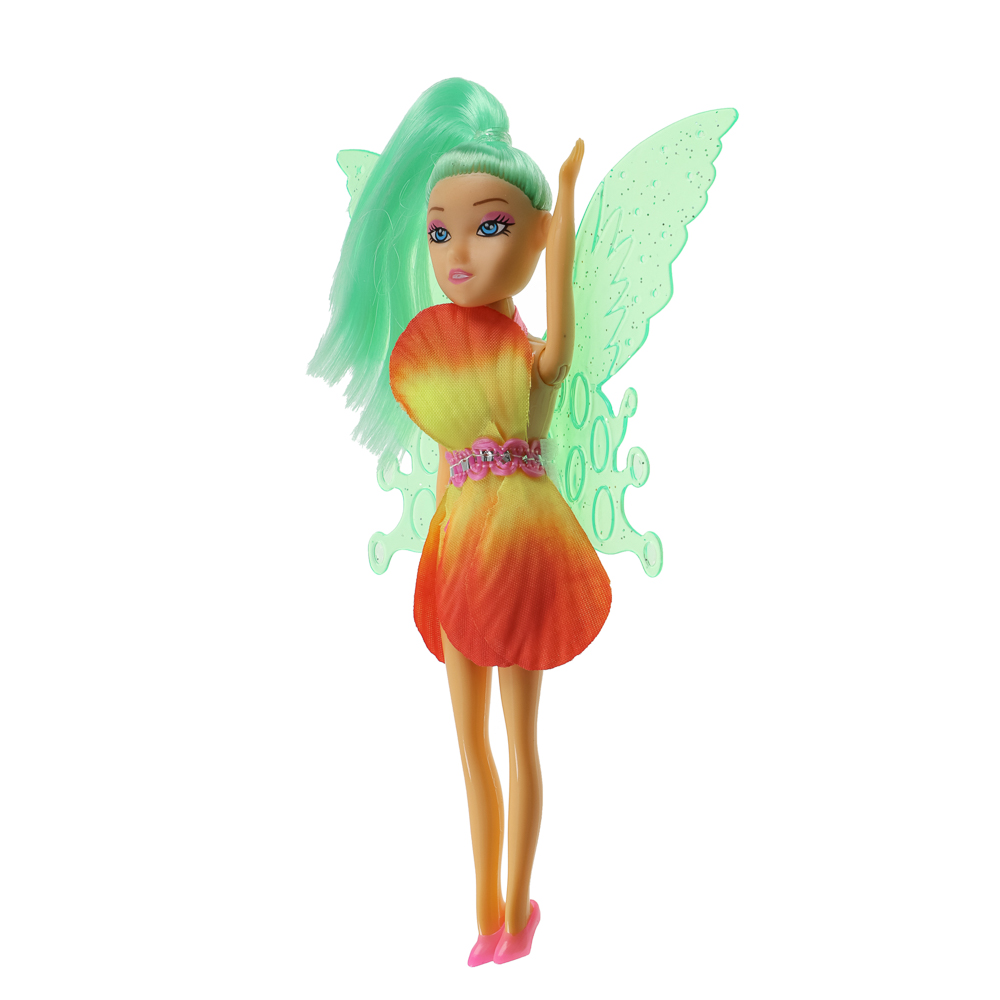 ИГРОЛЕНД Кукла в виде цветочной феи, 15,5 см, в пакете, 13х2,5х24 см, ABS, PP, PVC, 4 дизайна - #25