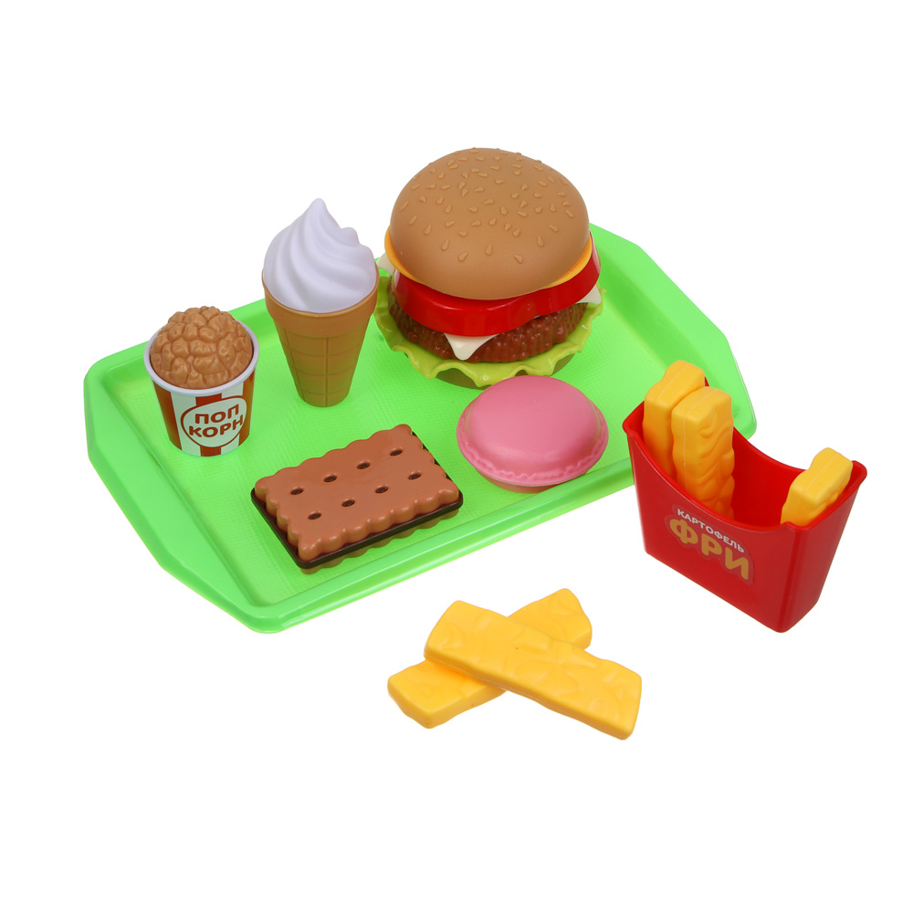 ИГРОЛЕНД Набор игровой "Кафе", 5-9пр., ABS, 19, 5х26х5см, 3 дизайна - #5