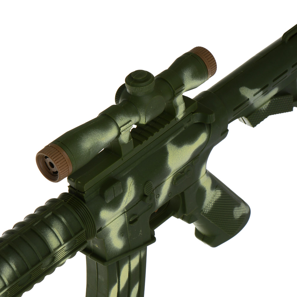 ИГРОЛЕНД Автомат, стреляет мягкими пулями, PP, EVA, картон, 20х52см, 2 дизайна - #9