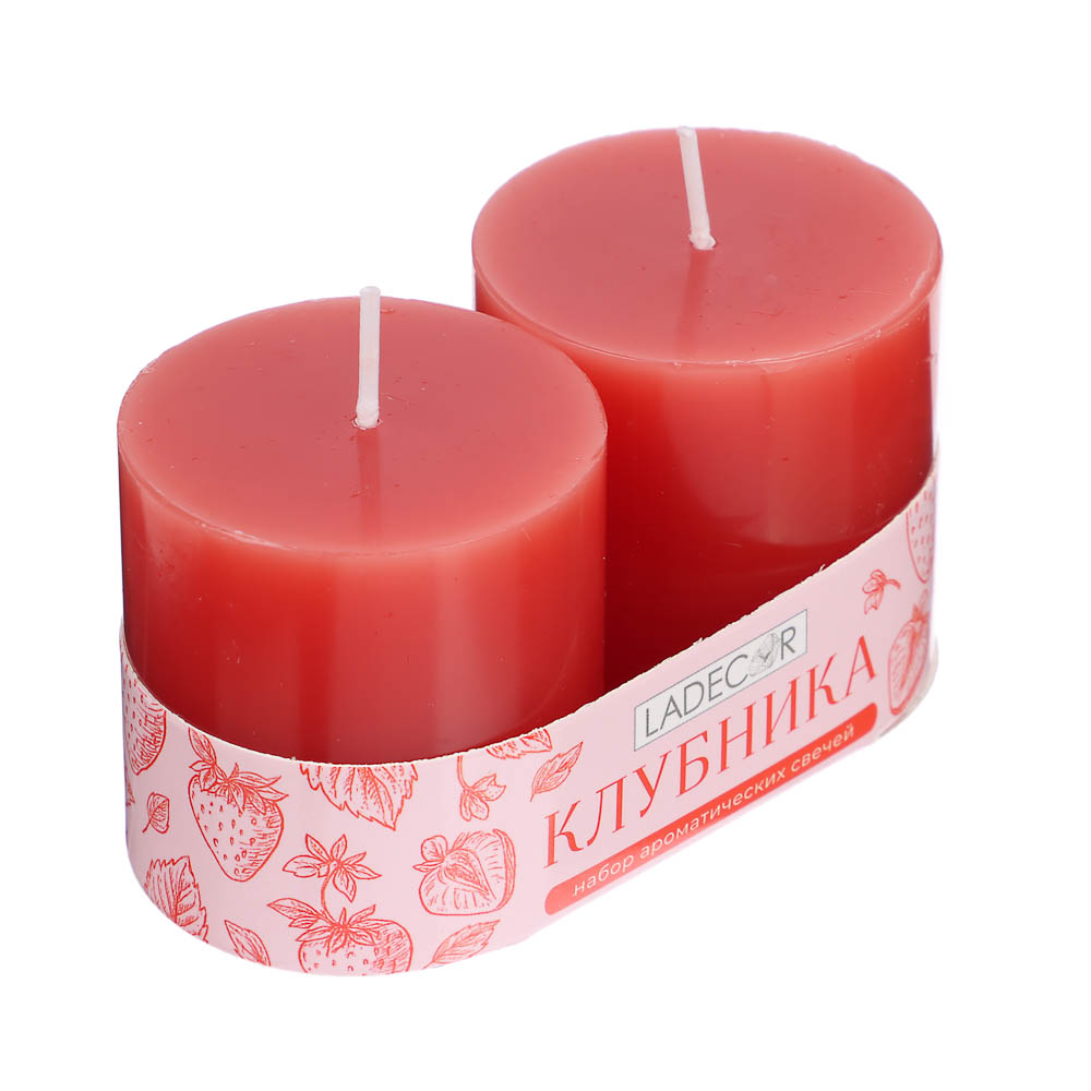 LADECOR Набор свечей, 2 шт, 5x5 см, парафин, 6 цветов - #7