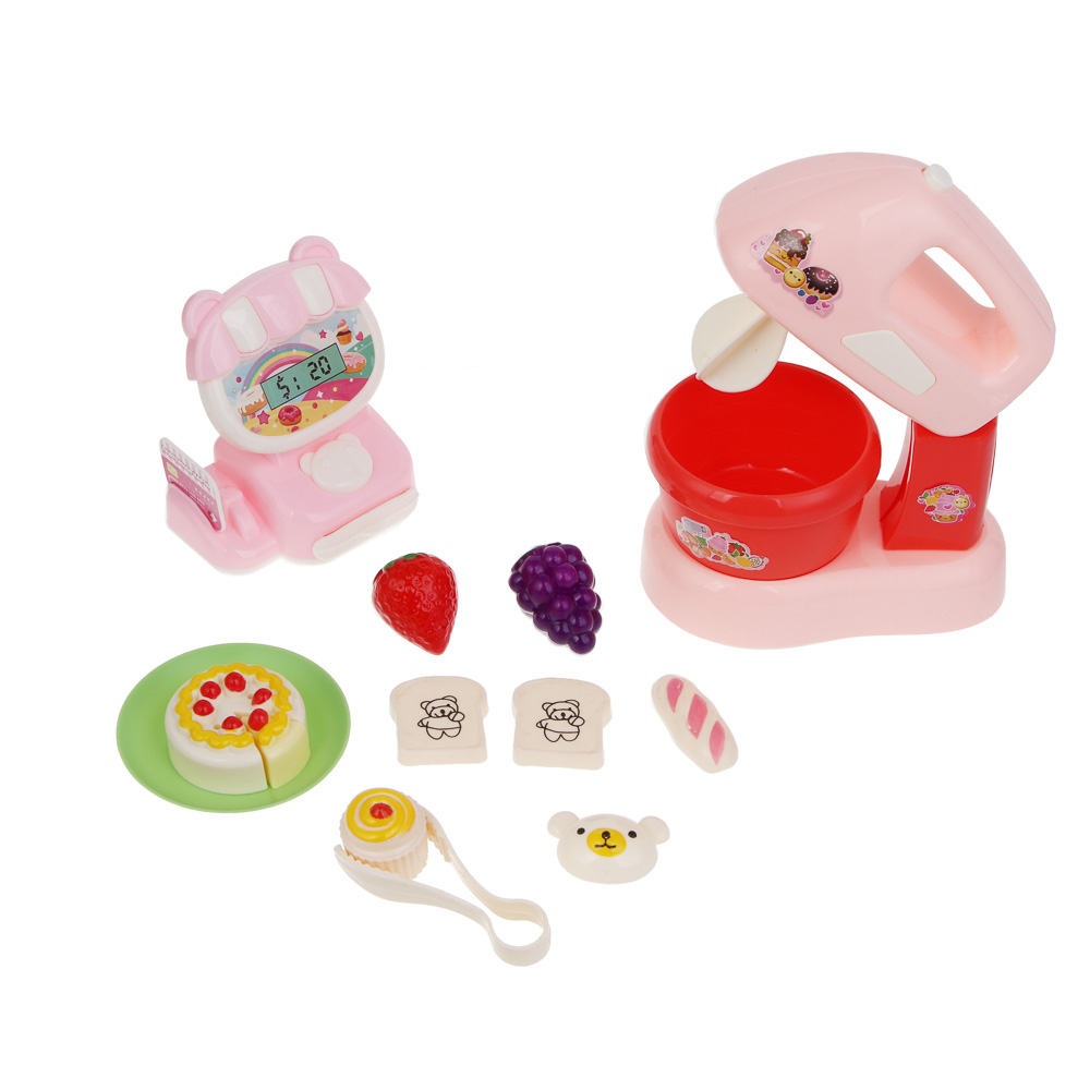 ИГРОЛЕНД Игровой набор посуды и продуктов "Моя кухня", пластик, 20,5х7,5х30,5 см, 4 диз - #4