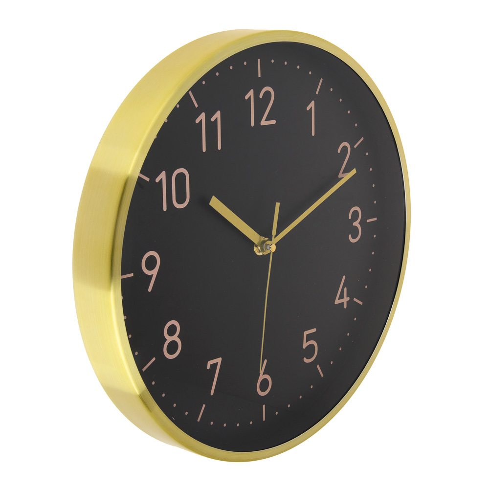 LADECOR CHRONO Часы настенные круглые, металл, d30 см, 1xAA, цвет черный, арт.06-55 - #2