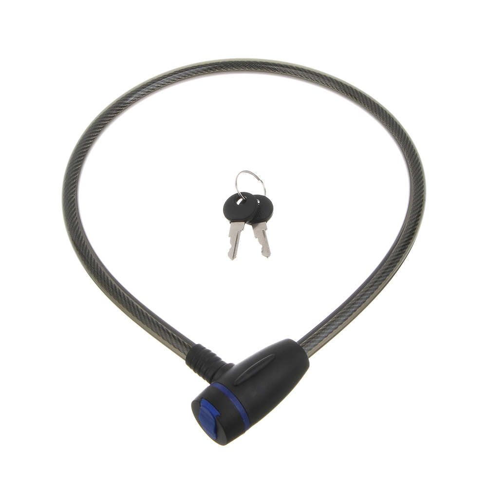 Замок велосипедный тм BY SPORT, противоугонный, тросовый, 800х12мм, металл, пластик, 3 цвета - #7