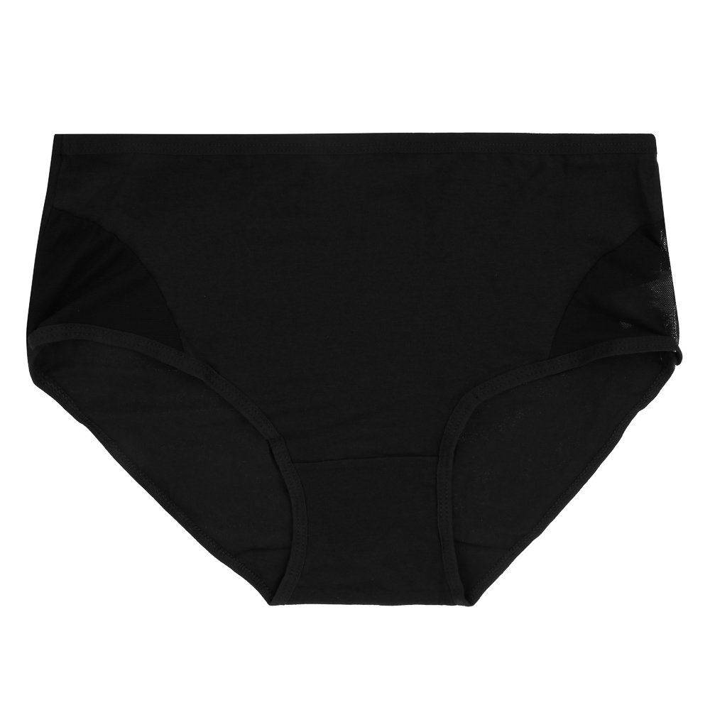 GALANTE Трусы женские макси с декором, р.54, 95%хлопок, 5%спандекс, черный, НБ25-15 - #1