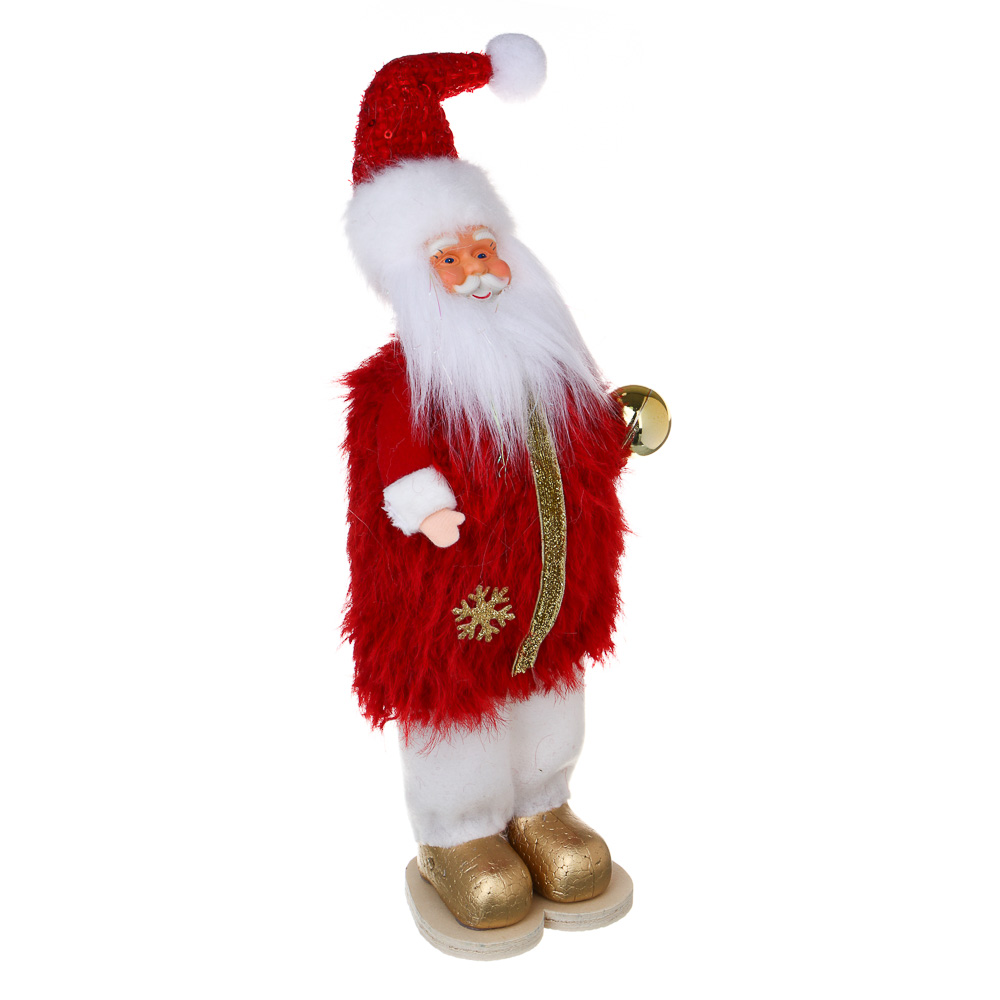 СНОУ БУМ Сувенир Санта 10x7x26 см, полиэстер, красный, 2 вида - #3