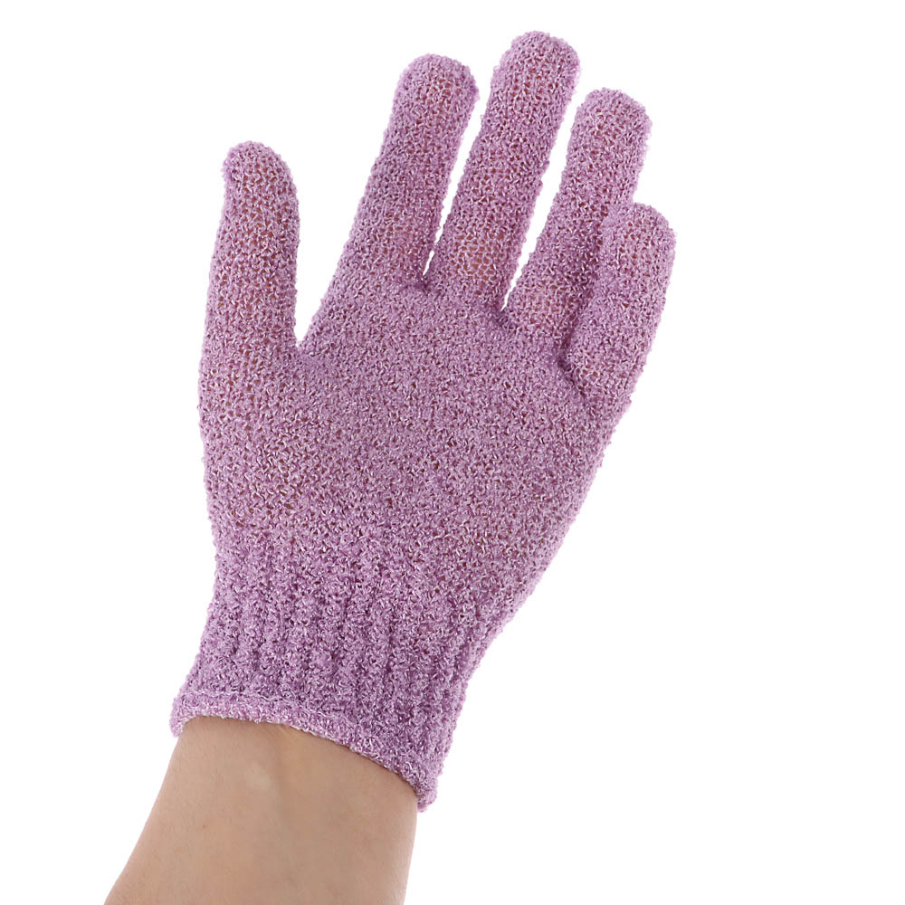 Мочалка перчатка тм ЮL с отшелушивающим эффектом, полиэстер, 18см, 5 цветов, МС24-06 - #27