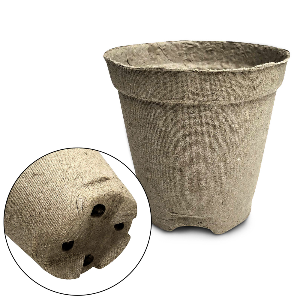 Горшки торфяные круглые с улучшенным дном 105*100 мм (уп.10 шт) - #4