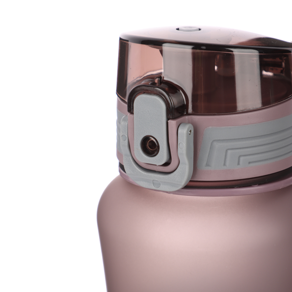 SILAPRO MAX Бутылка спортивная с замком, ELDERBERRY-ULTIMATE GREY, 600мл, РС, силикон - #2