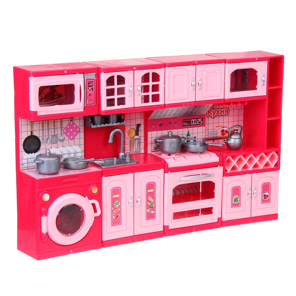 ИГРОЛЕНД Мебель для кукол, кухня с акс., ABS, PP, 11,1х5,3х23,6 см, 4 вида - #4