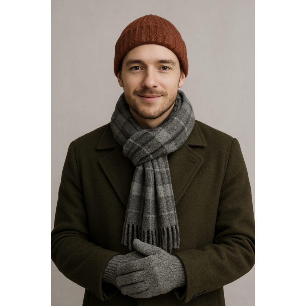 GALANTE Перчатки мужские, р.22-24, 20% шерсть, 50% акрил, 30% полиэстер, цвета в ас-те, ОЗ25-26 - #10