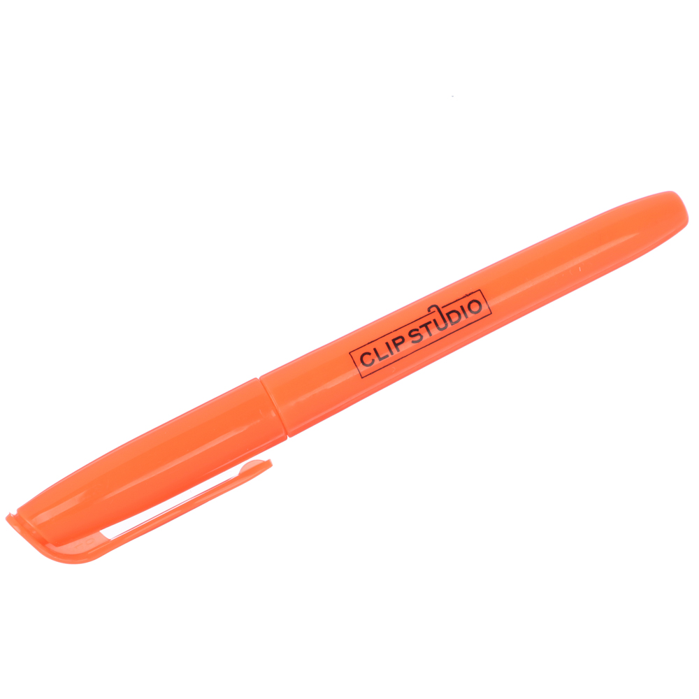 Маркер-выделитель, оранжевый, линия 4мм - #1