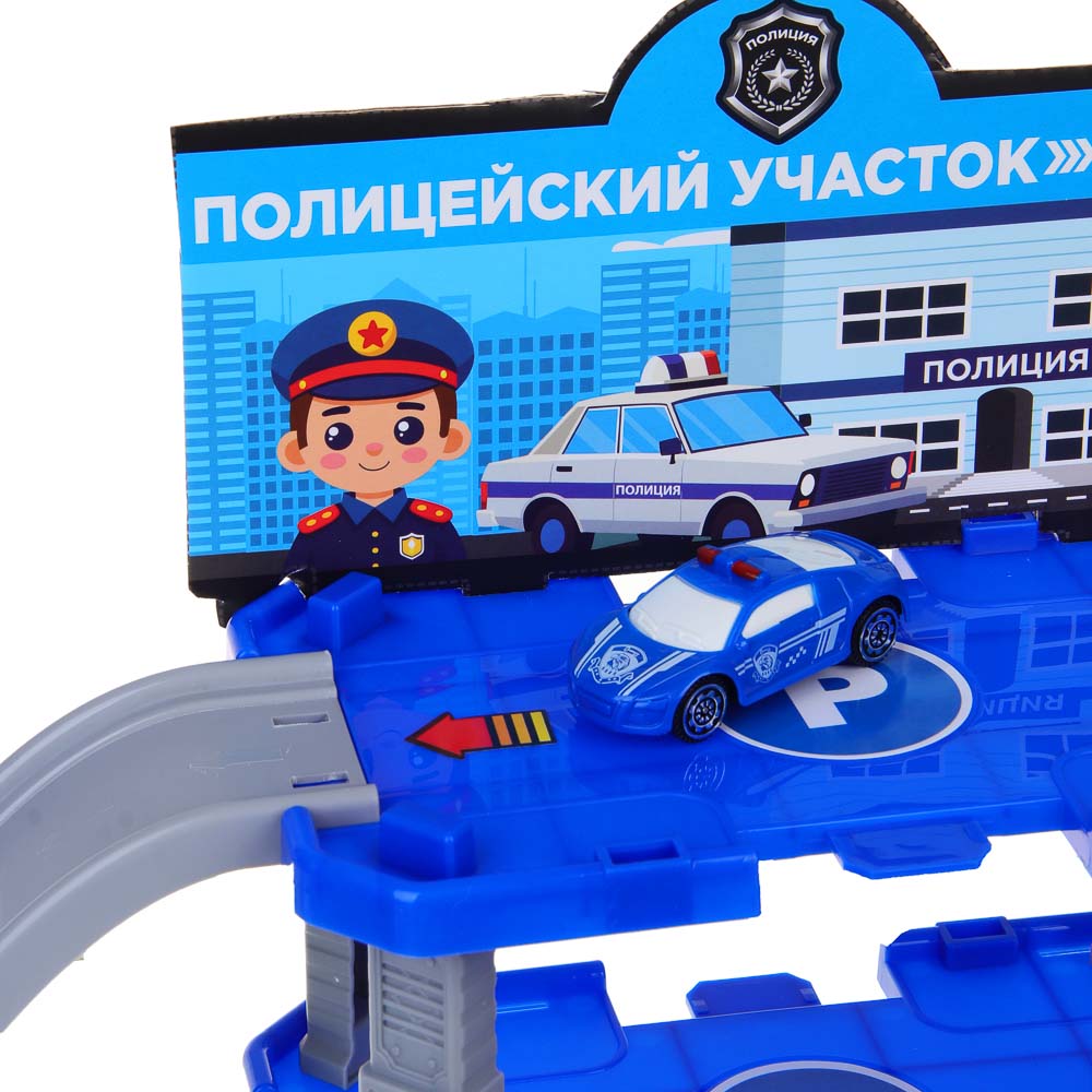 ИГРОЛЕНД Парковка двухуровневая, 2 маш., ABS, 18,5x5,5x26 см, 3 дизайна - #6