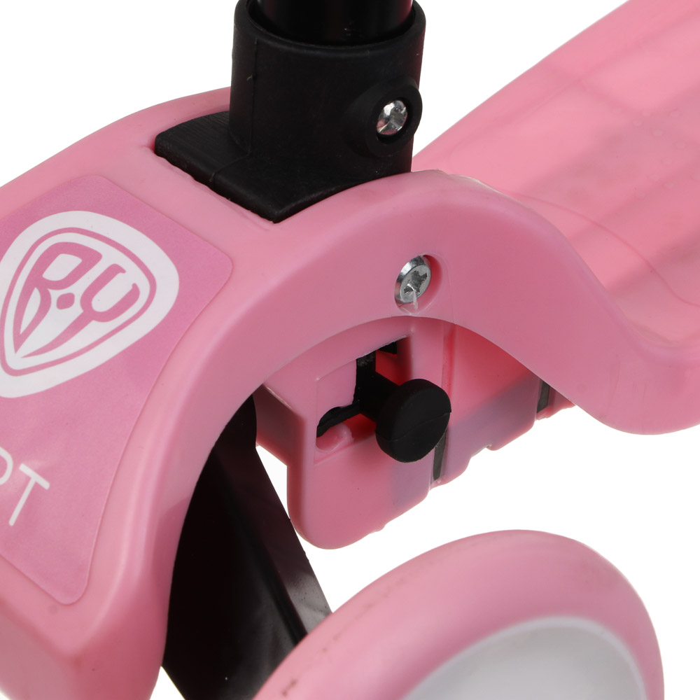 Самокат 3-х колесный, тм BY SPORT, складной, 56x21x58-62-66-70см, до 30кг, металл, пластик - #11