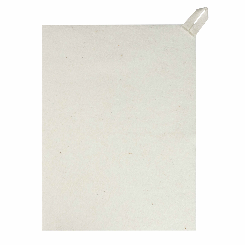 Набор банный ЭКОНОМ 3 предмета (шапка, коврик, рукавица) в пакете, войлок белый/серый - #8