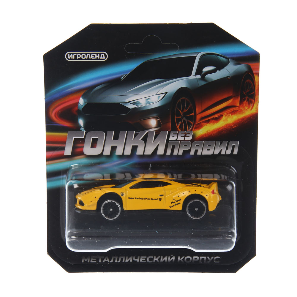 ИГРОЛЕНД Машинка "Гонки без правил", металл, 10,9х13х3 см, 26 диз - #3