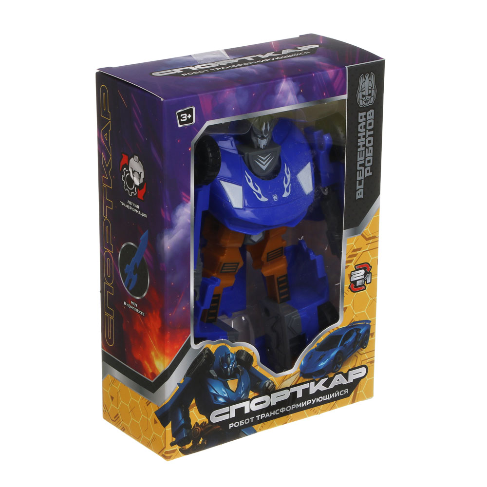 ИГРОЛЕНД Робот трансформирующийся "Спорткар", PP, 12х5,5х17 см, 6 дизайнов - #12
