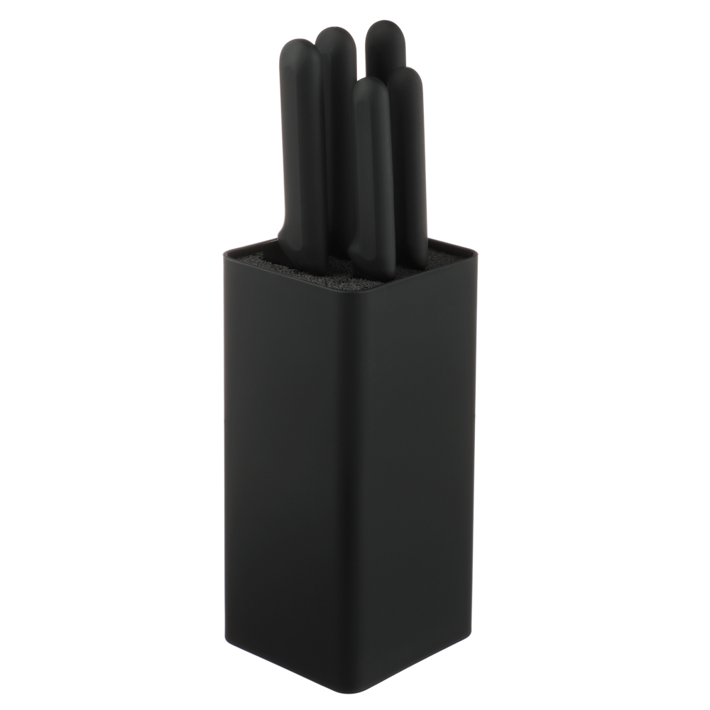 SATOSHI Бреан Набор ножей кухонных 6пр, подставка с полипропиленовыми разделителями - #1