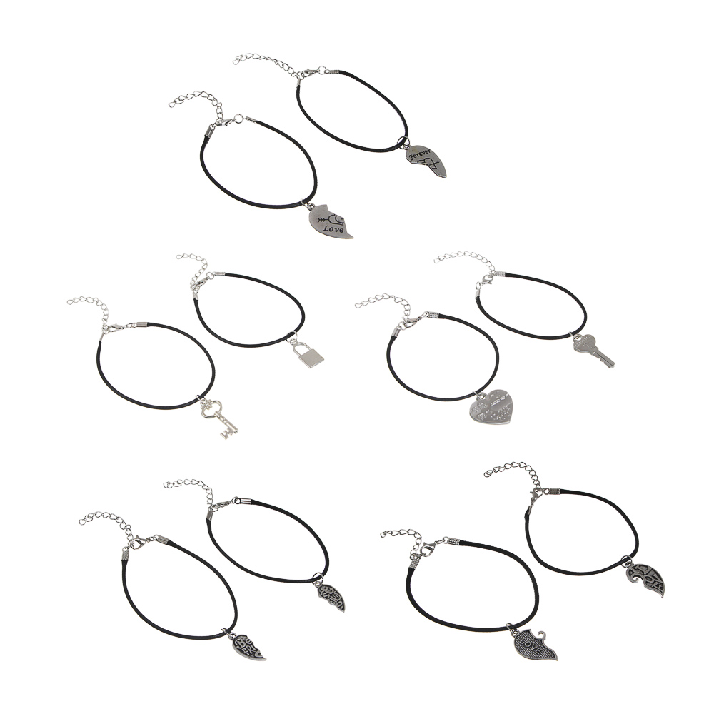 Браслет парный 2шт, d7,5 см, сплав, БЖ25-35 - #1