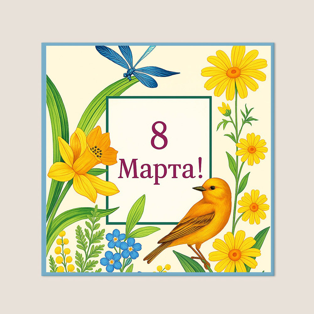 PROVANCE Ботаника Салфетка 8 марта 28х28см, 100% полиэстер, 6 дизайнов - #7