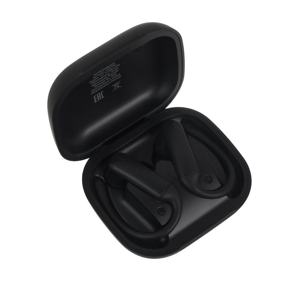 Наушники беспроводные TWS BY SportBuds, внутриканальные, 30/300 мАч, с дужками, BT5.3, чёрный - #3