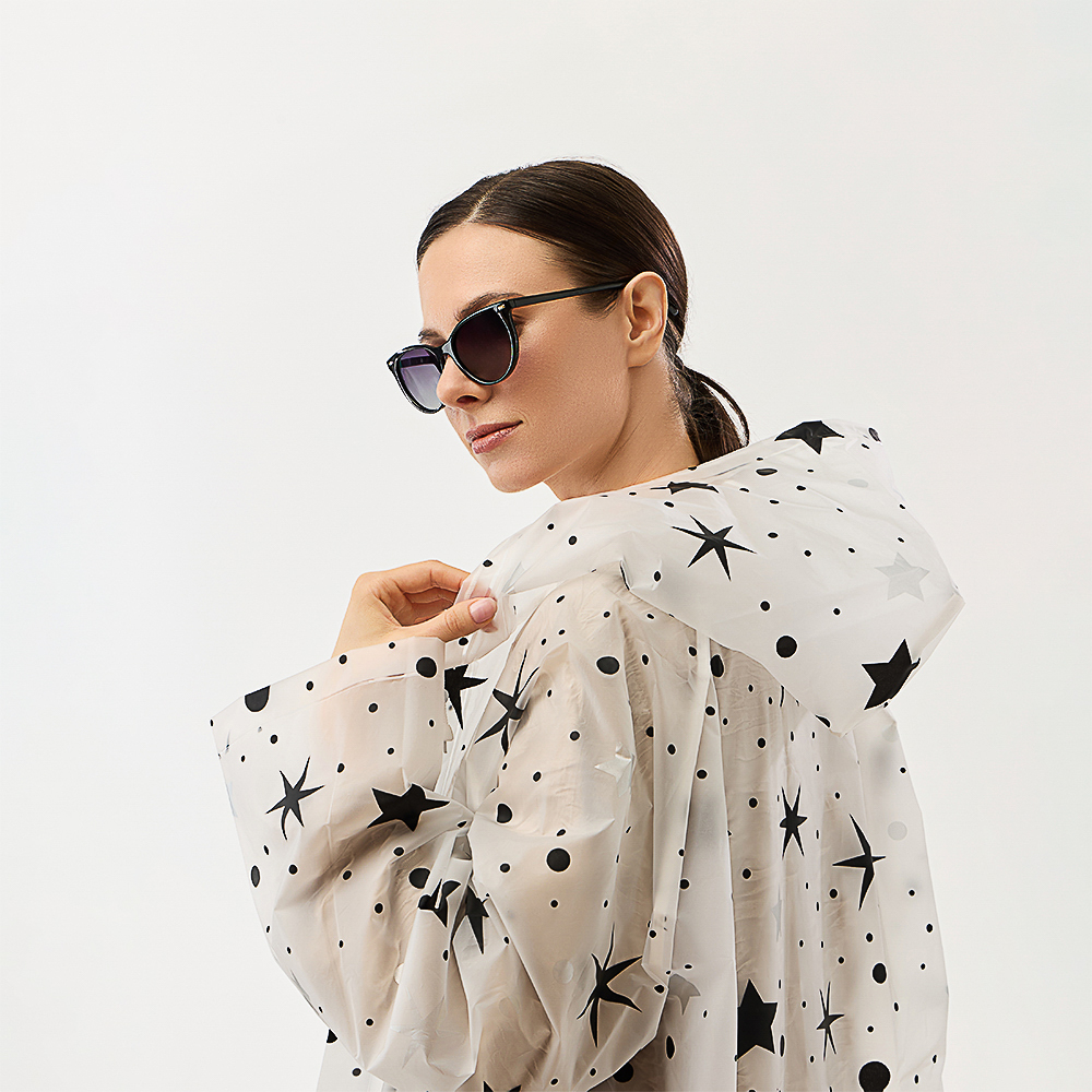 Дождевик "Звезды" тм INBLOOM, 105х62см, 110мкм, EVA - #4