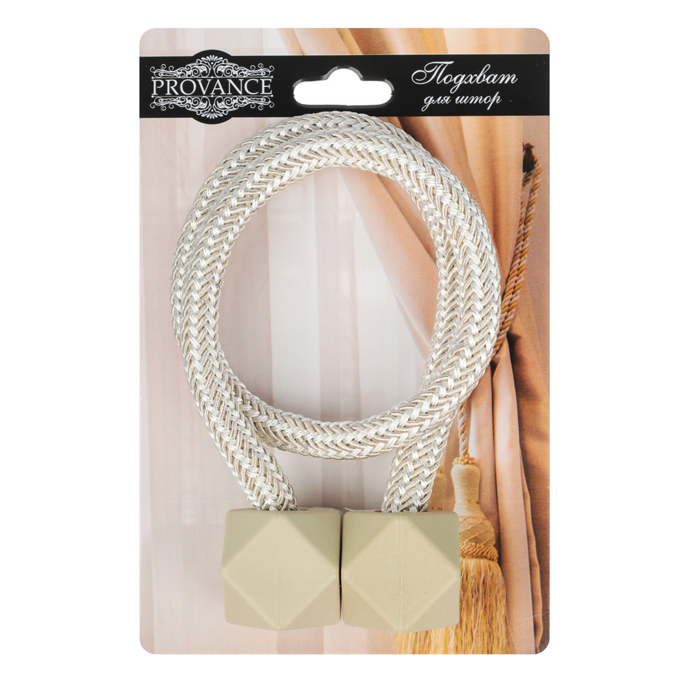 PROVANCE Подхват для штор магнитный 2-сторонний, "Витье", 45см, d2,5см, 4 цвета - #5