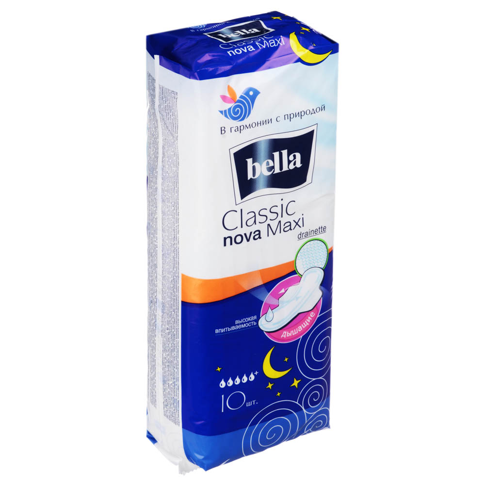 Прокладки bella "nova", 10 шт. Bella прокладки (nova maxi) 18шт. Bella nova classic drainette 10 шт. Bella прокладки nova maxi 10шт. Прокладки bella classic nova drainette 10шт.