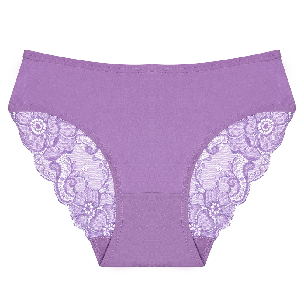 Трусы женские с кружевом, р.50-52, 95% хлопок, 5% спандекс, Cotton #9922 - #6