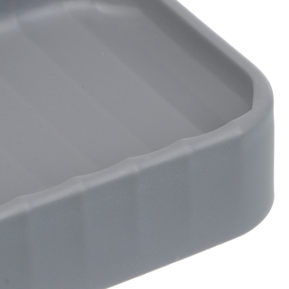 Мыльница тм VETTA Сидней, пластик, PP, серый, 11,4x7,3x2,8см - #2