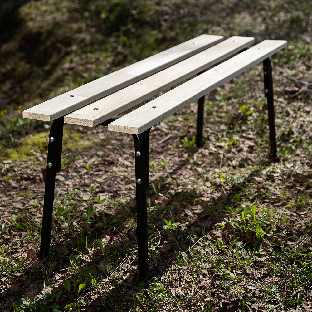 Лавка "ХИТ" 118x33x45см, древесина хвойных пород + металл - #8