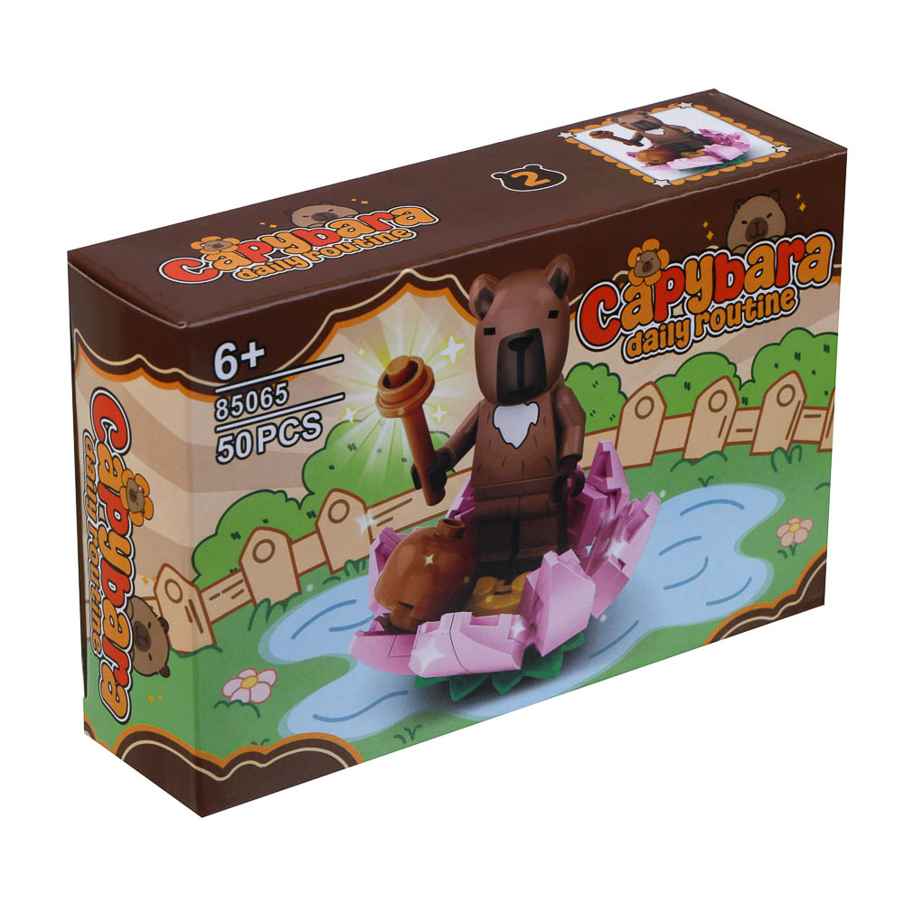 ИГРОЛЕНД Конструктор "Мир Капибарчиков", 14,5х4х9,5 см, ABS, 6 видов - #9