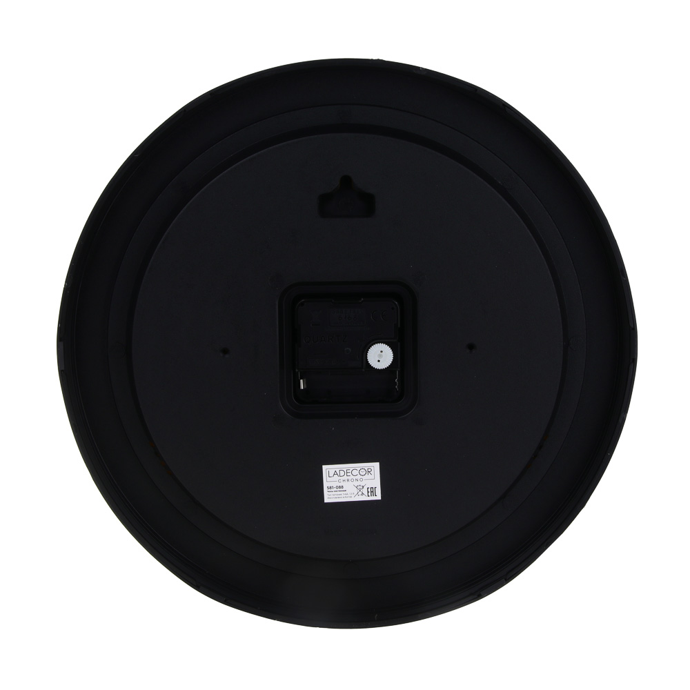 LADECOR CHRONO Часы настенные круглые, пластик, d30 см, тикающий ход, 1xАА, арт08-26 - #3