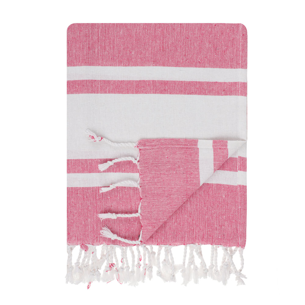 PROVANCE Саммер Покрывало для отдыха 90х170см, 75% хлопок 25% полиэстер, розовый - #1