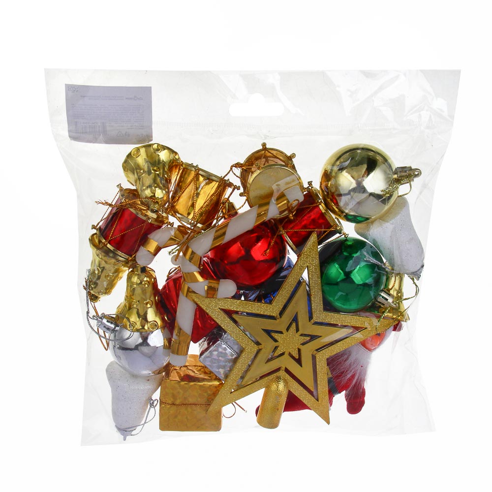 СНОУ БУМ Набор декоративных украшений 22шт, пластик - #3