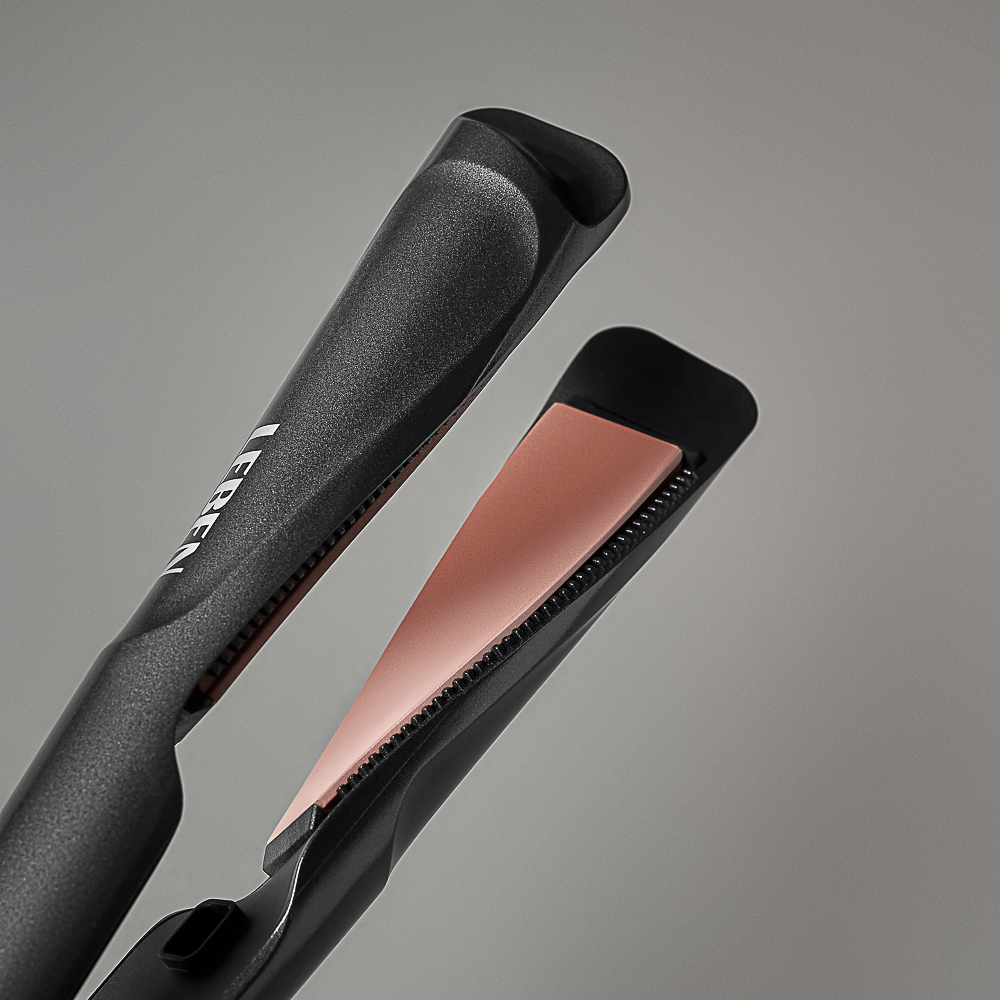 LEBEN Утюжок-выпрямитель для волос с изогнутыми пластинами, керамическое покрытие - #14