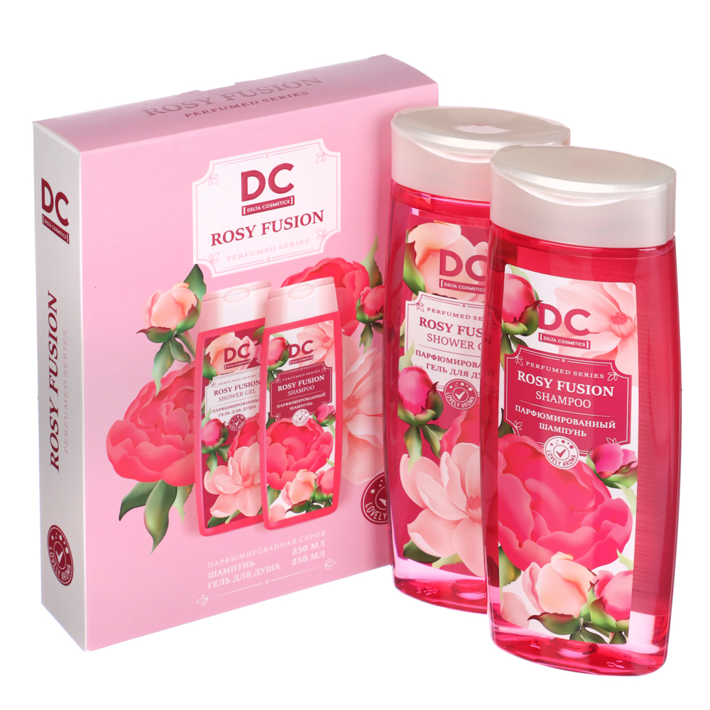 Подарочный набор женский DC LILAС FANCY/ROSY FUSION:Гель для душа,250мл+Шампунь,250мл - #2