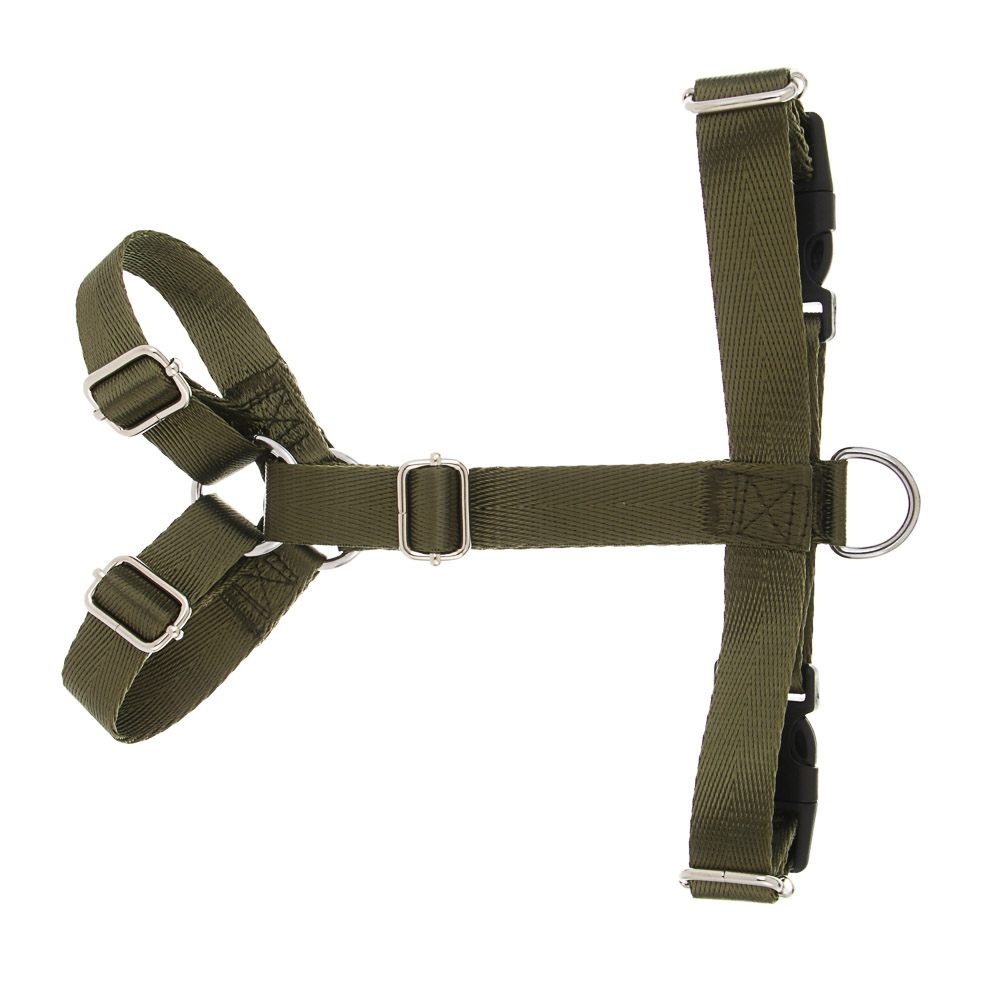 Шлейка для животных тм VETTA, нейлон, хаки/беж, обхват шеи 30-40см, обхват груди 35-43см, размер S - #7