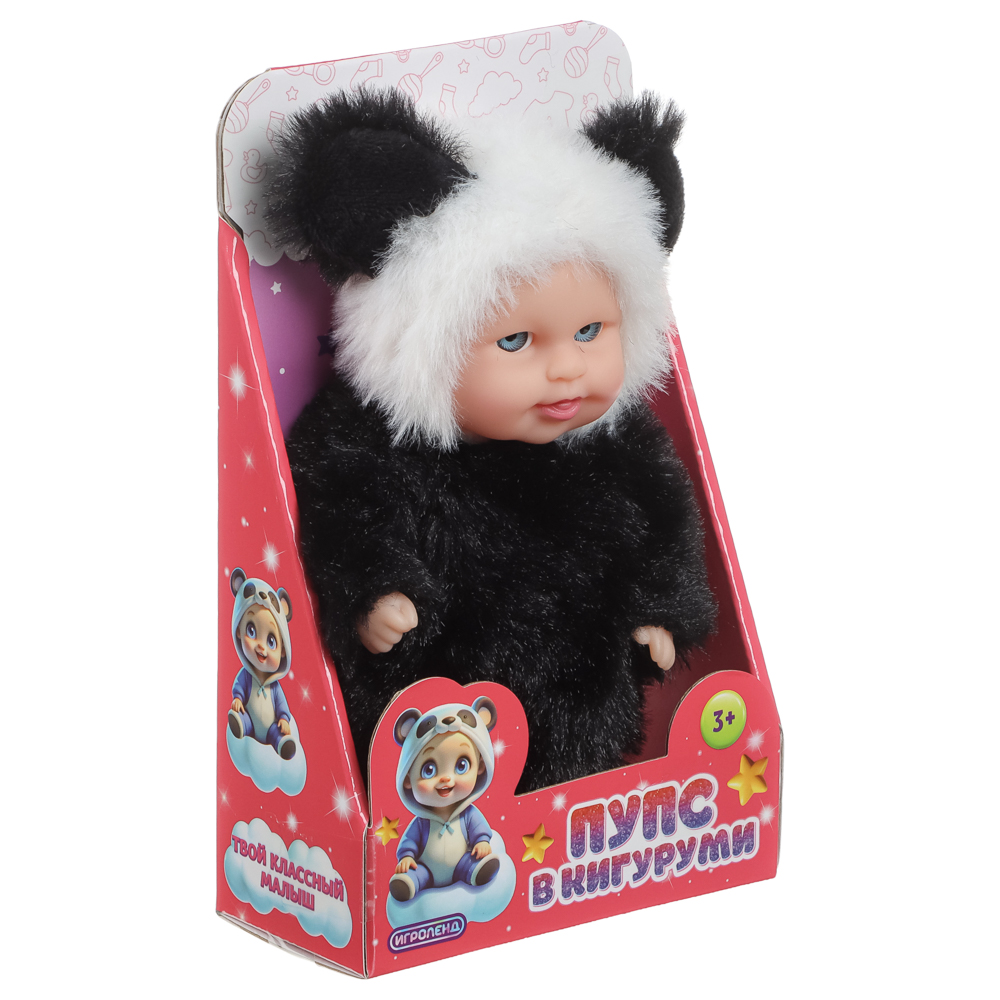 ИГРОЛЕНД Пупс в кигуруми 12 см, PVC, PP, полиэстер, 10,2х5х17 см - #37