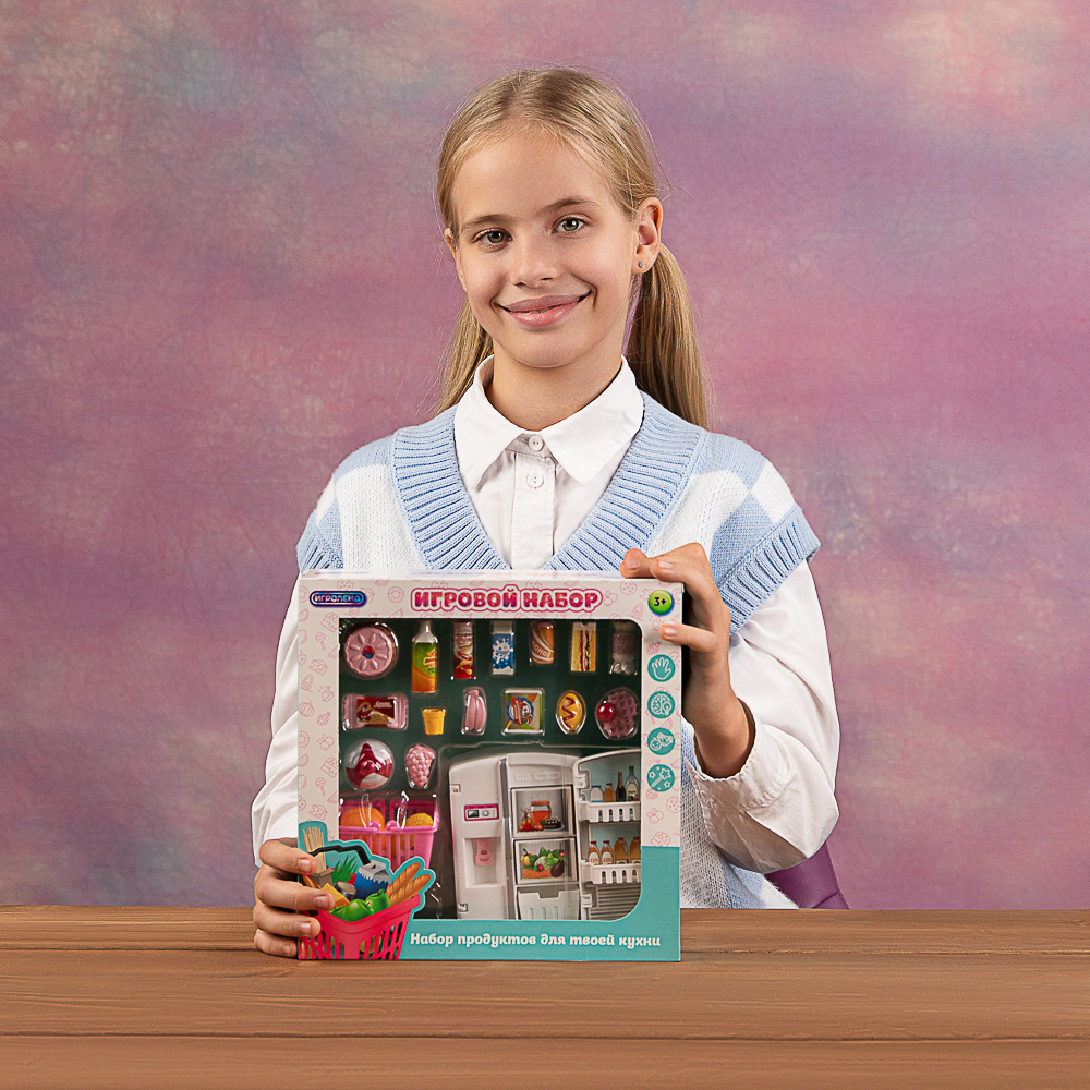 ИГРОЛЕНД Набор игровой, холодильник с продуктами, 24x6,8x24 см, ABS - #14