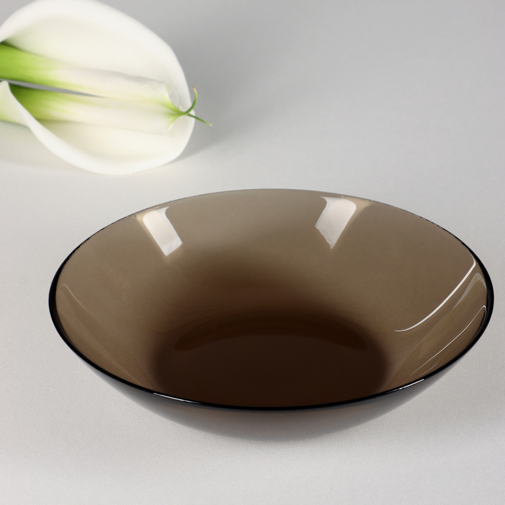 Luminarc Эклипс Амбьянте Тарелка глубокая 20,8см, дымчатое стекло, арт. L5088 - #7