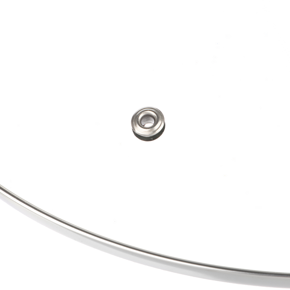 Крышка для сковороды стеклянная с металлическим ободком, 26 см - #2