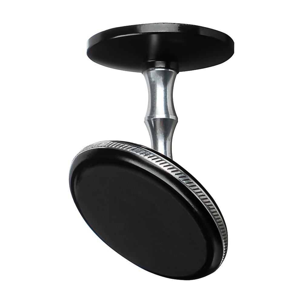 BY Держатель телефона магнитный, на панель, металлический, круглый, черный - #4