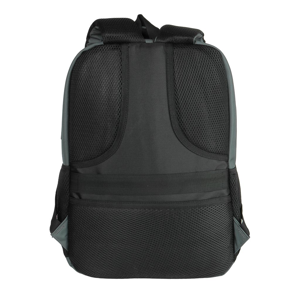 Рюкзак универсальный 46x33x17,5см, 2 отд, 4 карм., спинка с эрг.элементами, USB/науш., серый, ПЭ - #4