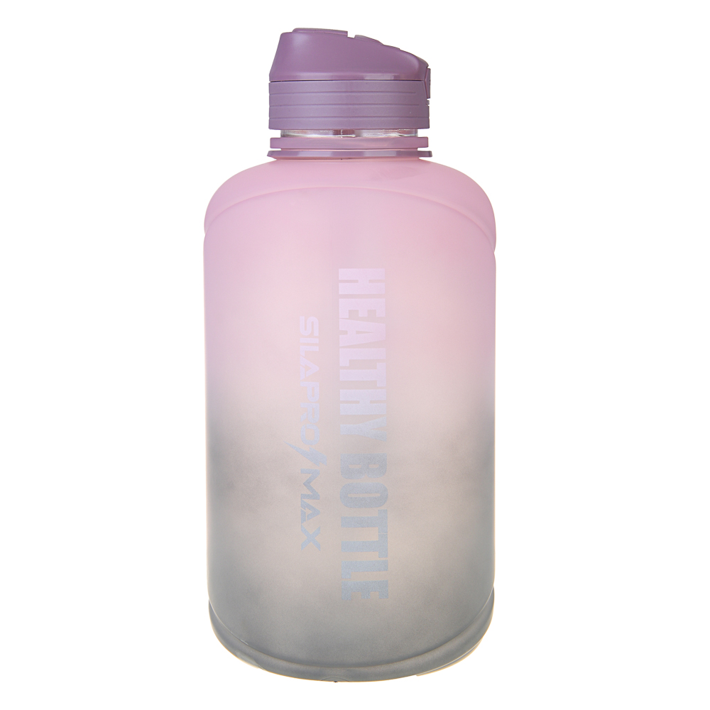 SILAPRO MAX Бутылка спортивная с замком, ULTIMATE GREY-ELDERBERRY, 2л, PETG - #1