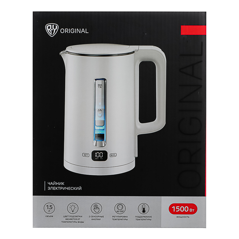 BY Русские Супергерои Чайник электрический, 1,5л, 1500Вт,двойной, электронное упр. и поддерж. темп. - #11