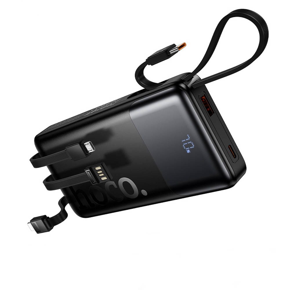 Аккумулятор мобильный hoco. модель J156 10000мАч, 22.5Вт+PD20Вт, 4 кабеля, черный - #6