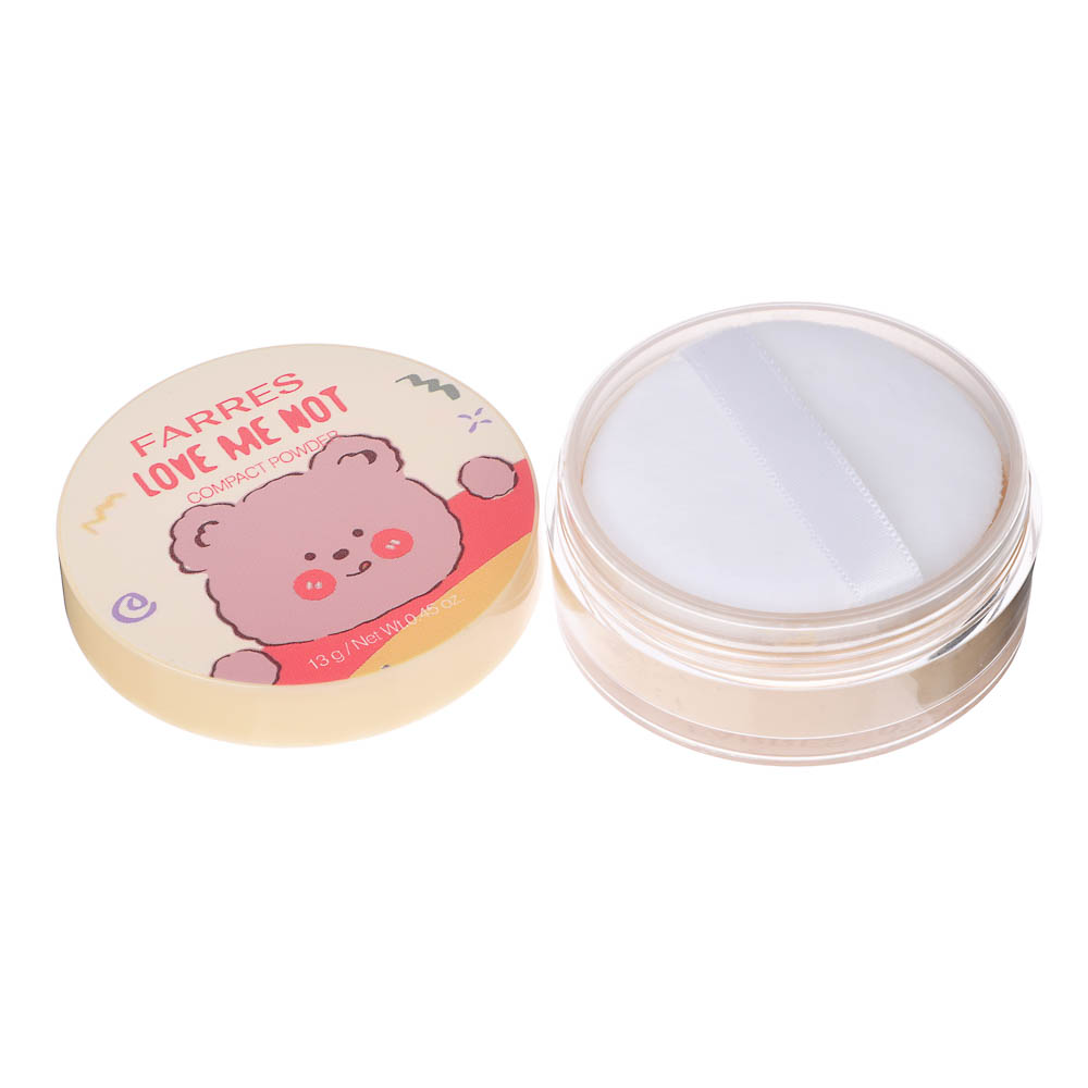 Пудра рассыпчатая матирующая HD-эффект "Love Me Not" тм Farres 13 г - #2