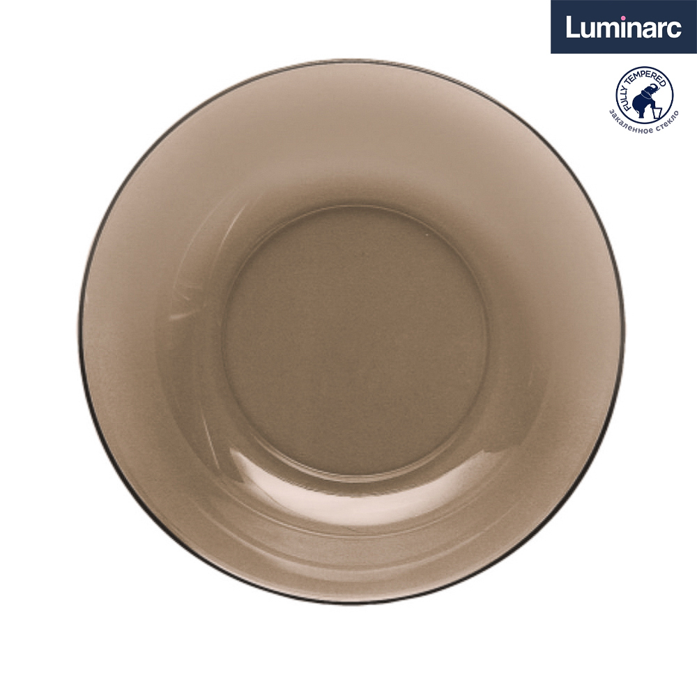 Luminarc Тарелка глубокая 20,8см, Амбьянте эклипс, дымчатое стекло, арт. L5088 - #1